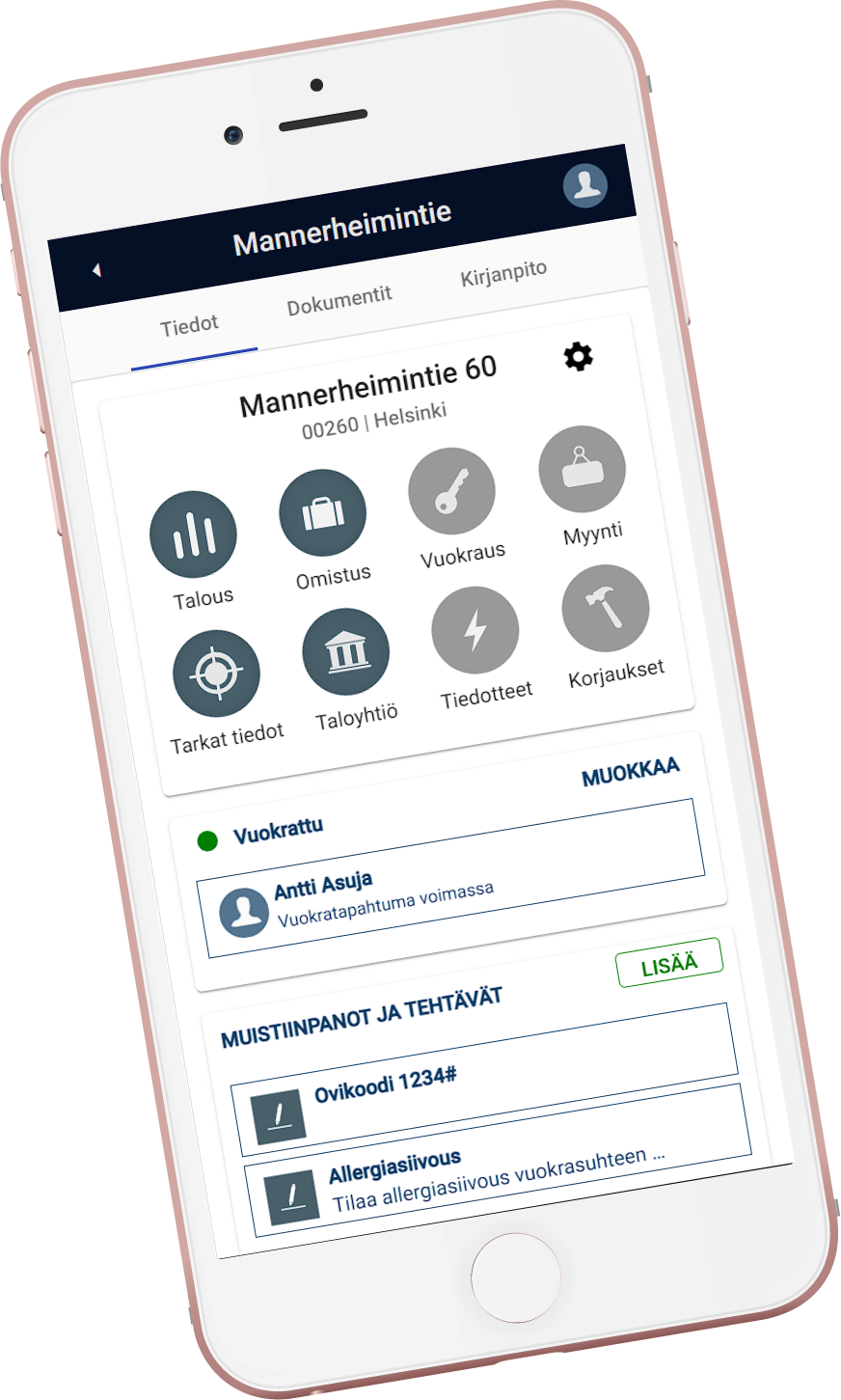 Kohdehallinta näkymä